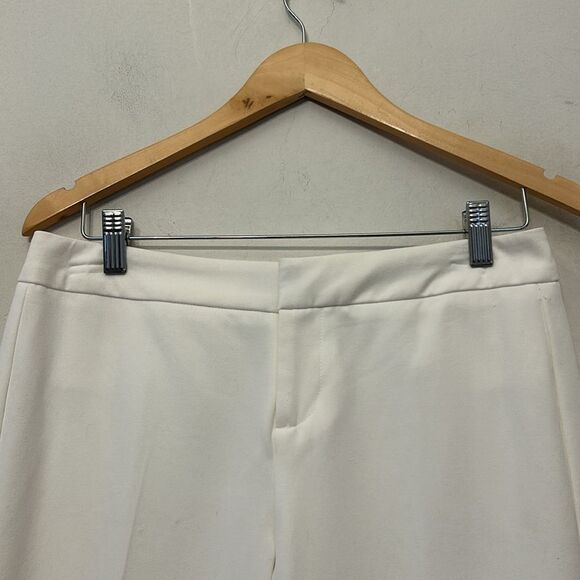 Cynthia Rowley white slim cropped pants with slit detail at ankle Size 4 New - Picture 4 of 10